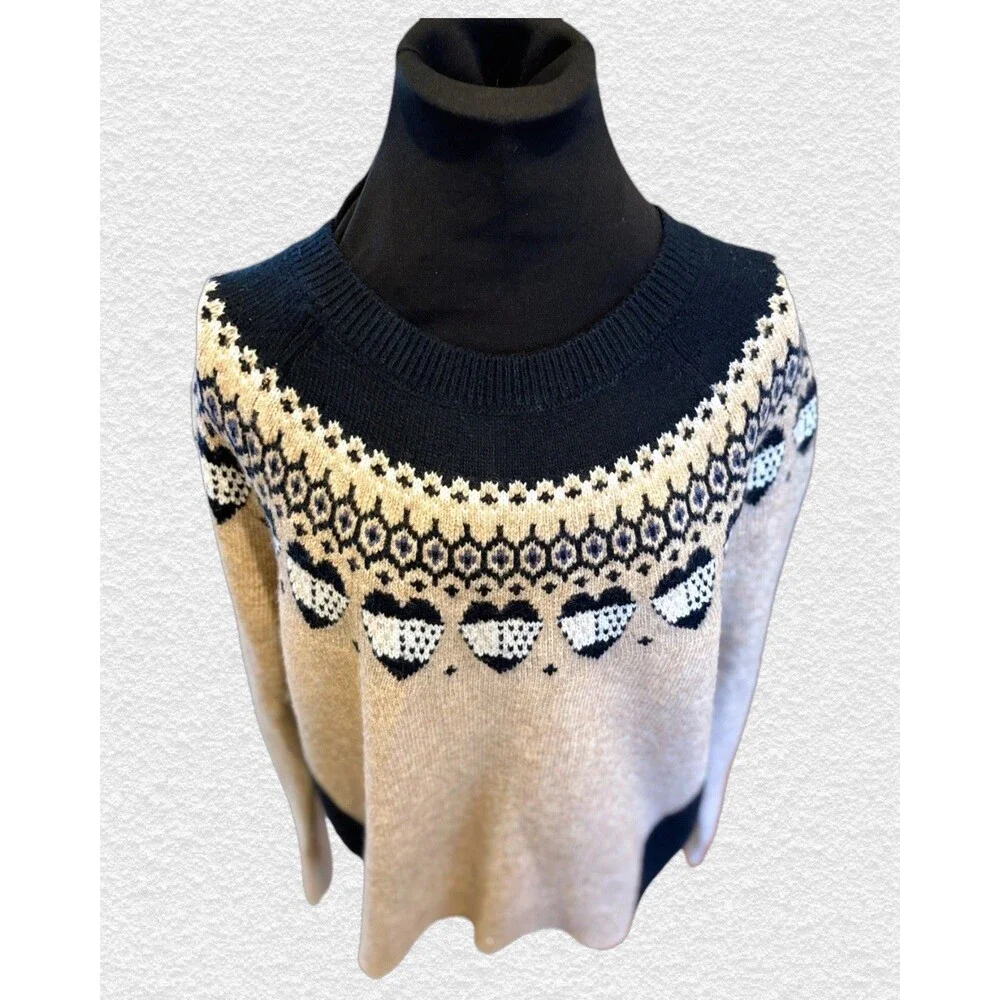 Tommy Hilfiger Sweater Fair Isle Women’s Size M Holiday Preppy Nordic